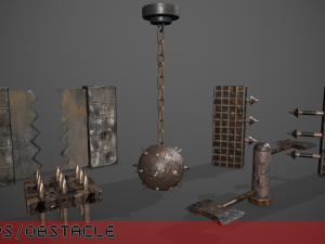 Traps for game -2- Game ready 3D Model