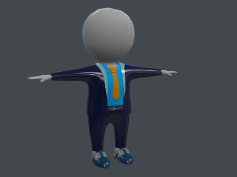 Clothing Set - Hypercasual Game - Stickman T-pose 3D 모델