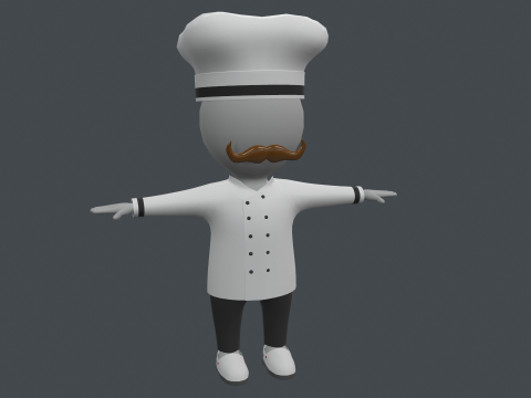 Clothing Set - Hypercasual Game - Stickman T-pose 3D 모델