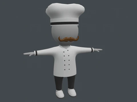 Conjunto de Roupas - Jogo Hipercasual - Stickman T-pose Modelo 3D