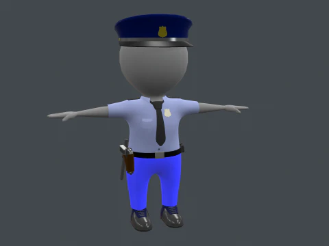 Conjunto de Roupas - Jogo Hipercasual - Stickman T-pose Modelo 3D