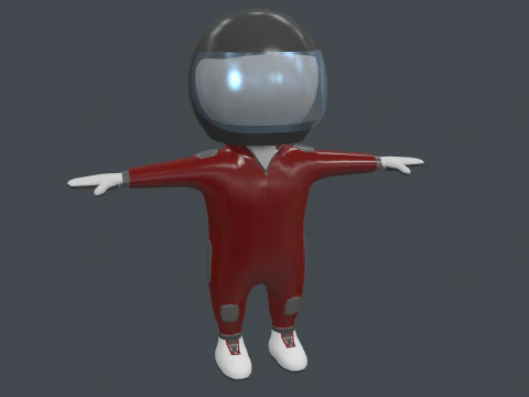 Conjunto de Roupas - Jogo Hipercasual - Stickman T-pose Modelo 3D
