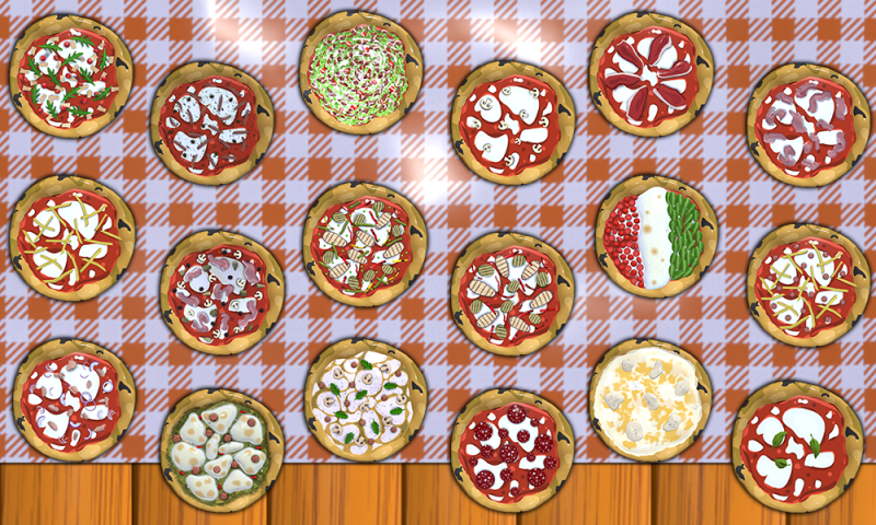 Pizza collection - 18 Pizze stylized 3D Model .c4d .max .obj .3ds .fbx .stl .blend 