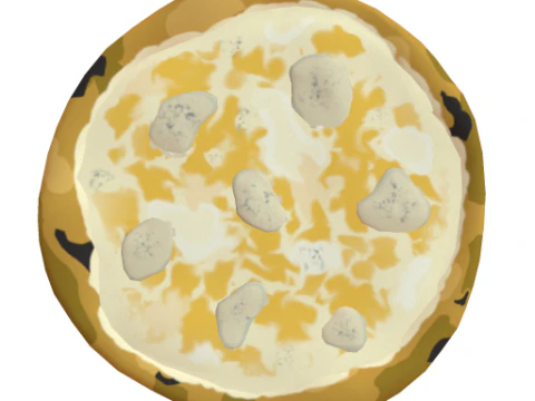 Collection Pizza - 18 Pizze stylis&eacute;es Modèle 3D