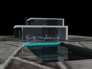 glass house 3D 모델