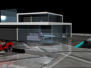 glass house 3D 모델