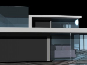 glass house 3D 모델