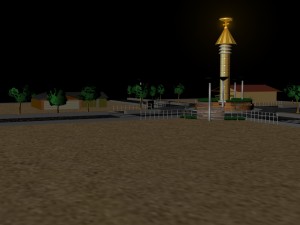 road roundabout Modèle 3D