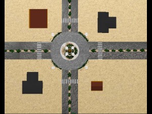road roundabout Modèle 3D