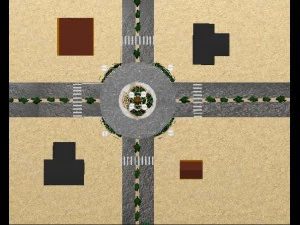 road roundabout 3D Model