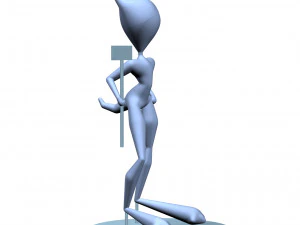 девочкакошка 3D Принт Модель