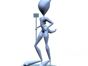 девочкакошка 3D Принт Модель