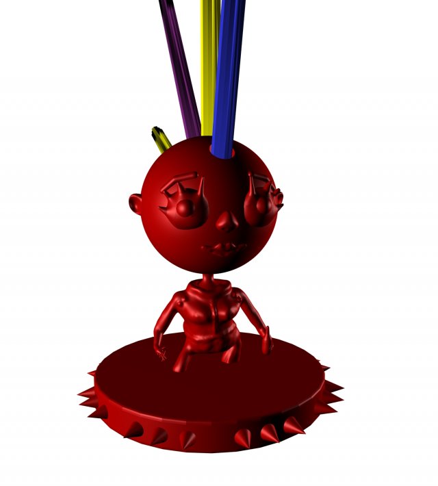 stand for pencils and pens 3D प्रिंट मॉडल .c4d .max .obj .3ds .fbx .stl .blend 