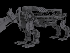 mechanical dog 3D Модель