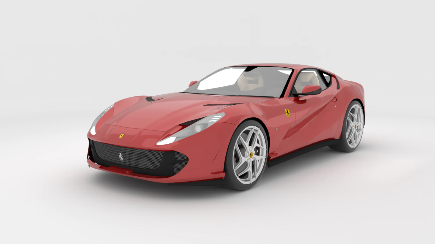 ferrari 812 superfast 3D Model .c4d .max .obj .3ds .fbx .stl .blend