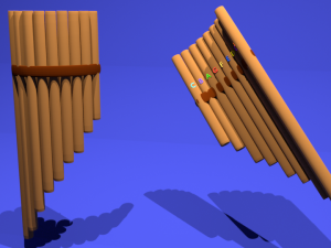 pan flute 3D प्रिंट मॉडल