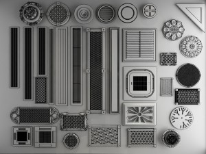 switch socket panel 3D Model