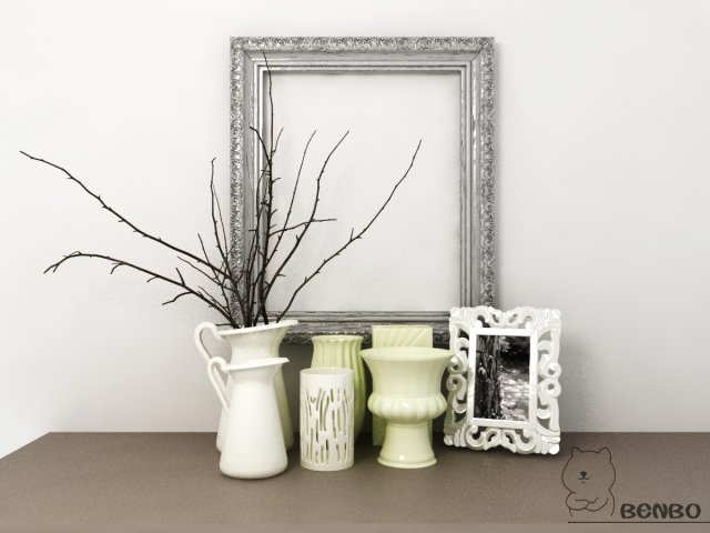 interior decoration 10 3Dモデル .c4d .max .obj .3ds .fbx .stl .blend 