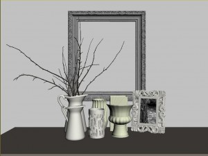 interior decoration 10 3Dモデル