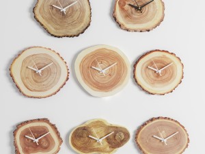 tree ring wall clock 3D Model