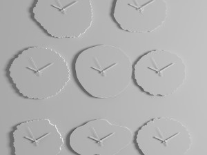 tree ring wall clock Model 3D