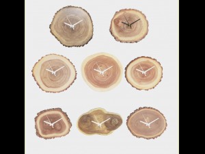 tree ring wall clock Model 3D