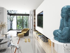 modern style and exquisite living room 3D 모델