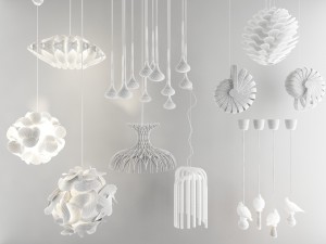 nordic style chandelier 02 Model 3D