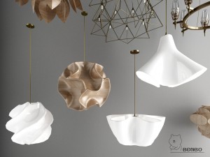 nordic style chandelier 03 Modelo 3D