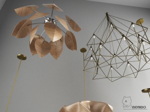 nordic style chandelier 03 Modelo 3D