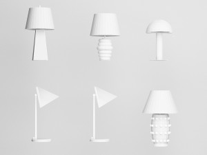 america kelly wearstler table lamp combination 3D Model