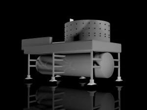 spennatrice di polli Modello 3D