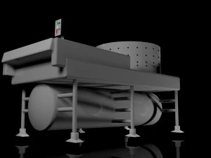 鸡拔毛机 3D 模型