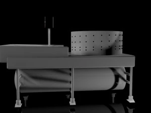 鸡拔毛机 3D 模型