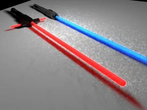 sabre de luz de Kylo Ren Modelo 3D