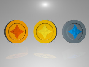 coins Modello 3D