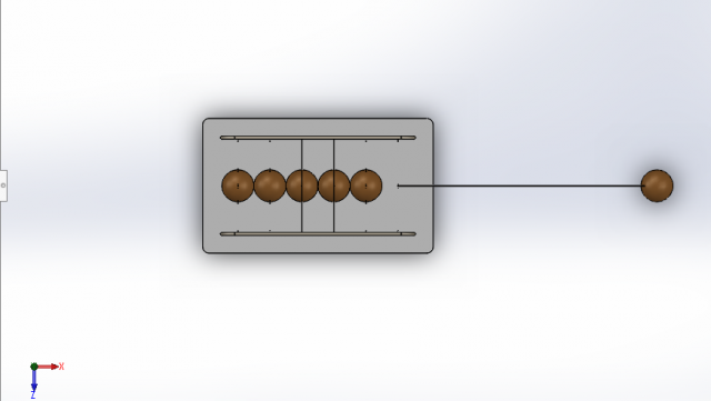 newtons cradle Modèle 3D .c4d .max .obj .3ds .fbx .stl .blend 