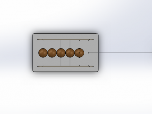newtons cradle 3D Model