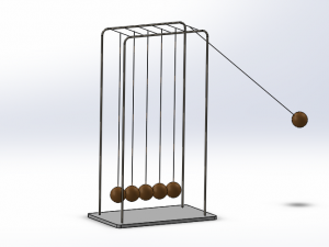 newtons cradle Modèle 3D