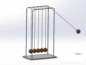 newtons cradle 3D Model