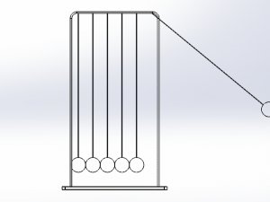 newtons cradle Modèle 3D