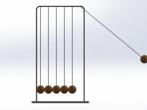 newtons cradle 3D Model