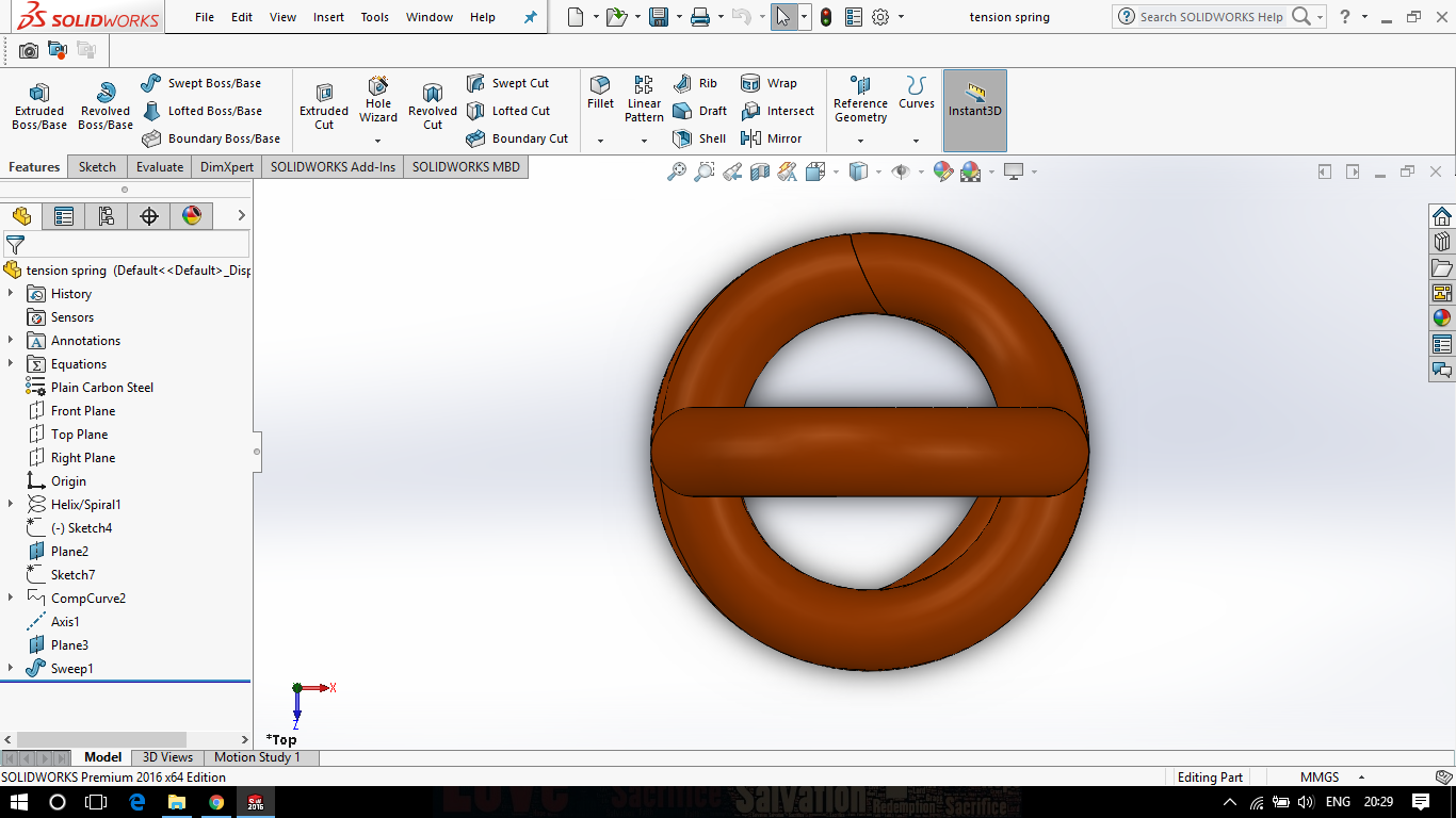 Tension Spring 3d Model In Parts 3dexport