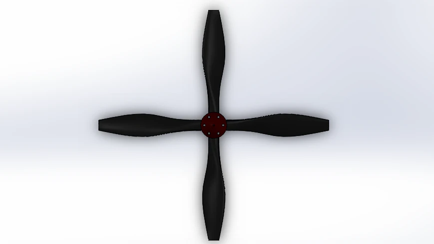 rc plane propeller - big size 3D Model .c4d .max .obj .3ds .fbx .stl .blend 