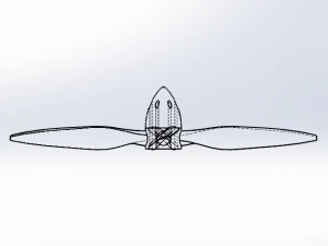 rc plane propeller - big size 3D Model