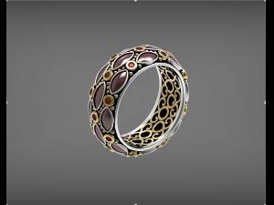 enamel ring with diamond 3D 모델