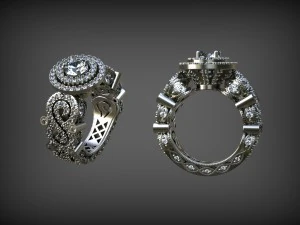 cincin asli Model Cetak 3D