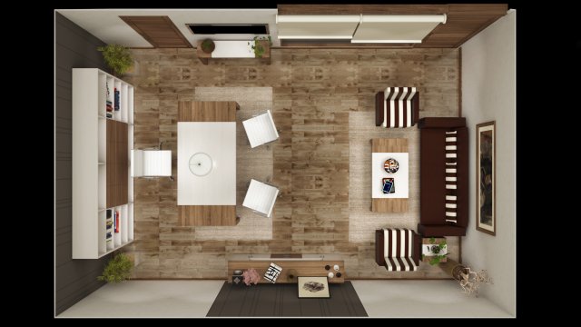 executive manager room 3D Model .c4d .max .obj .3ds .fbx .stl .blend 