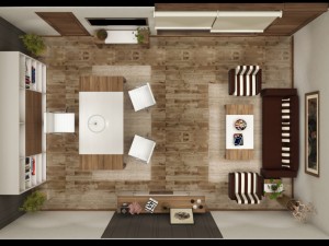 executive manager room 3D मॉडल