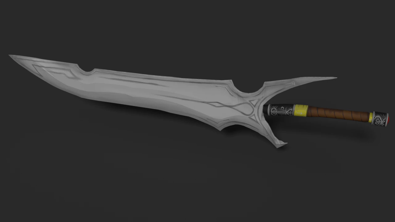 beriorn sword 3D Model .c4d .max .obj .3ds .fbx .stl .blend